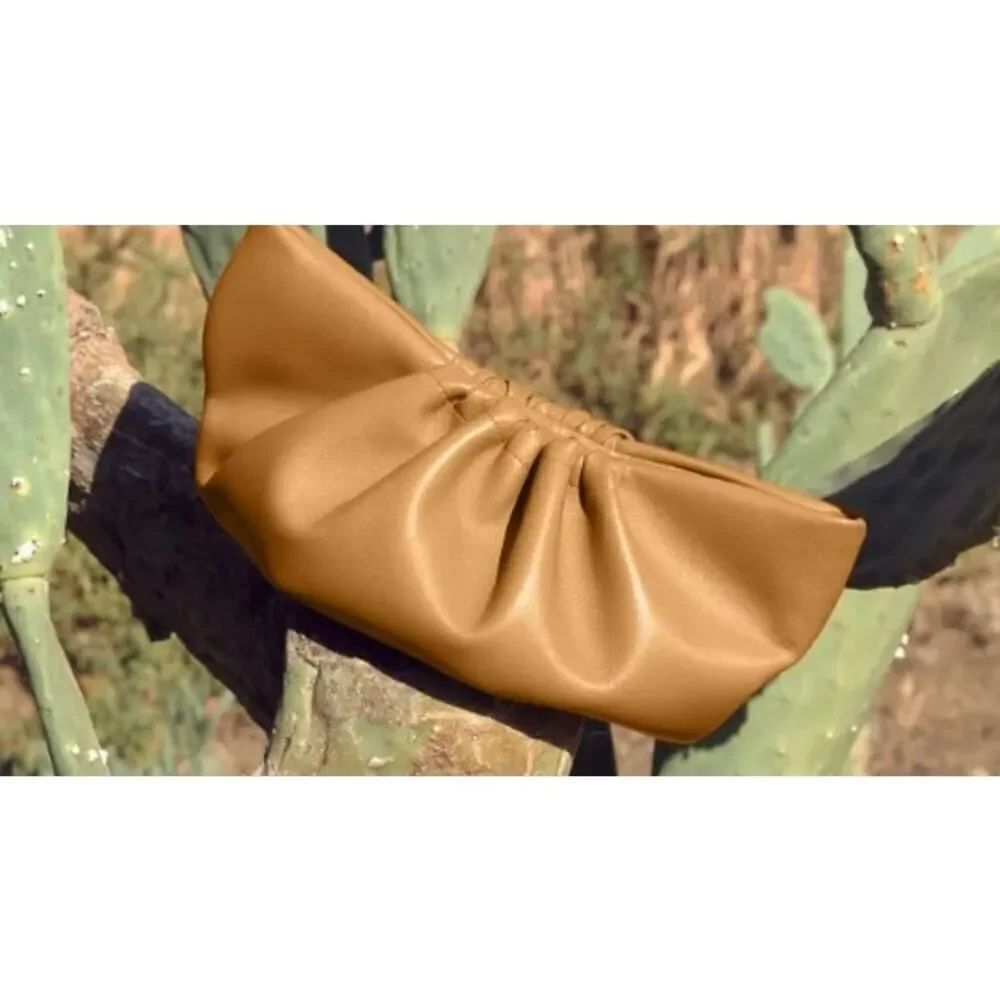 Senreve Cornetti Shoulder Bag Clutch with Tortoise Link Strap